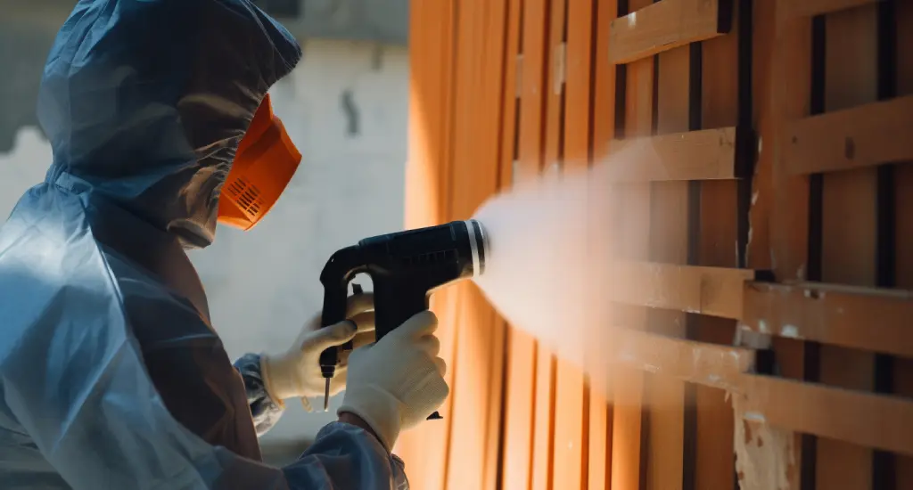 ПУ лак распыляют краскопультом.jpg